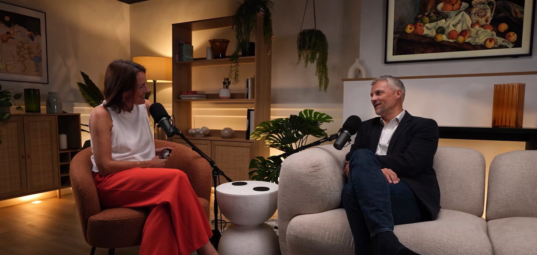 Wendy Shearer (Pulsant) + Andrew Dutton (SCC) recording podcast 