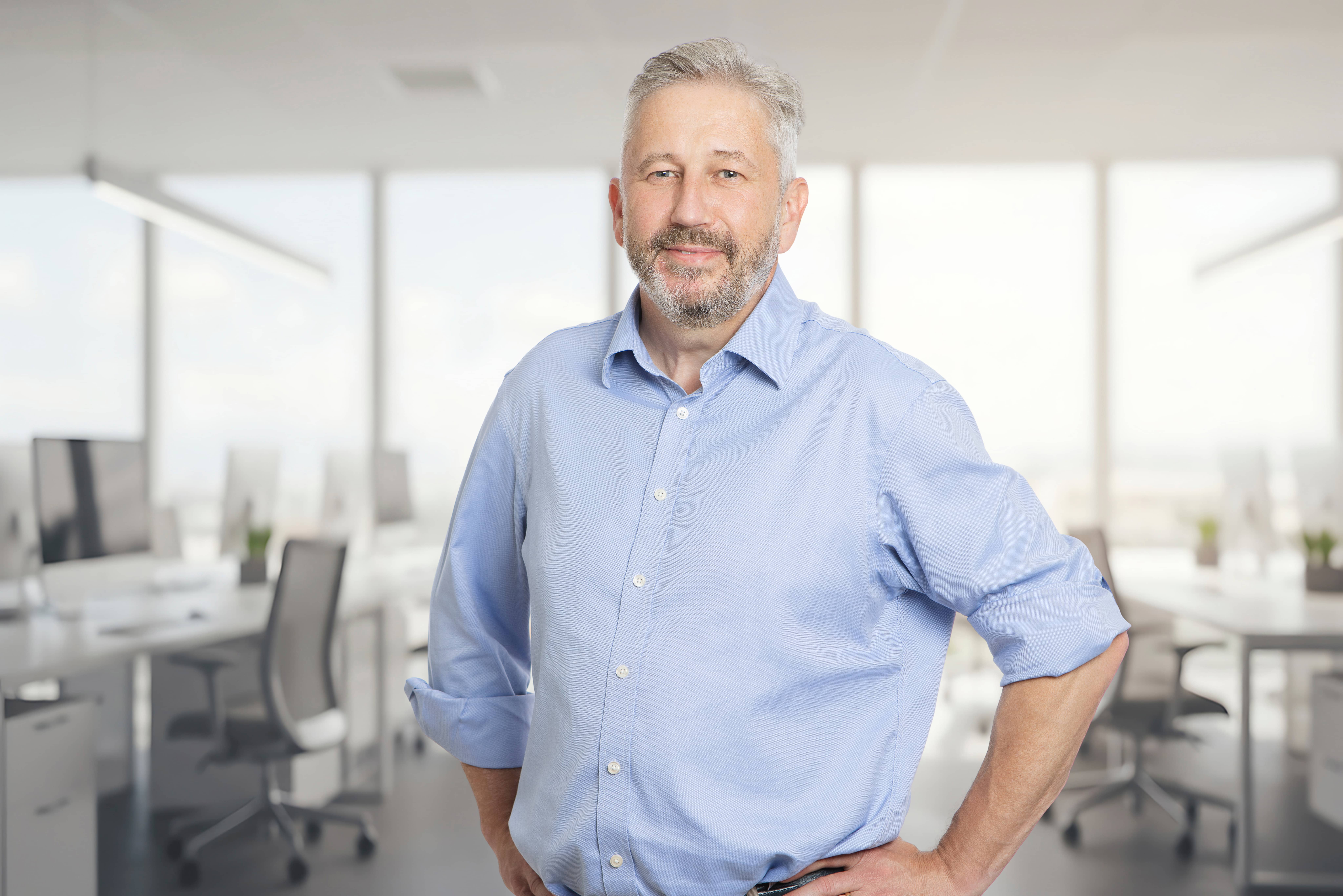 Steve Fearon, Pulsant Chief Commercial Officer, standing in office